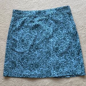 Ripskirt Hawaii Blue Floral Mini Skirt